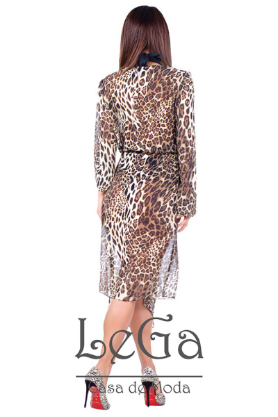 Cardigan Midi Animal Print