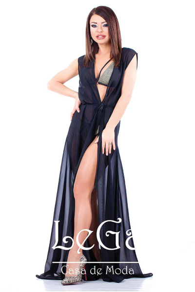 Cardigan Voal Simple Long