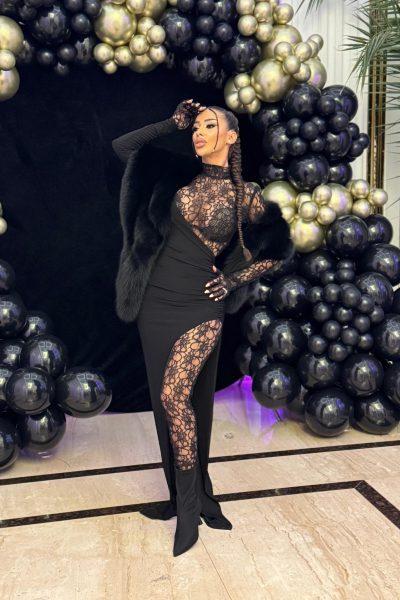 Rochie Dantela cu manusi