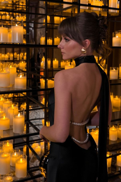 Rochie matase lunga cu perle